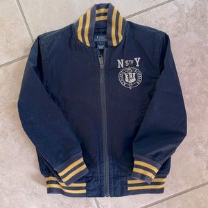 Polo Ralph Lauren kids lightweight fall jacket navy blue zip up